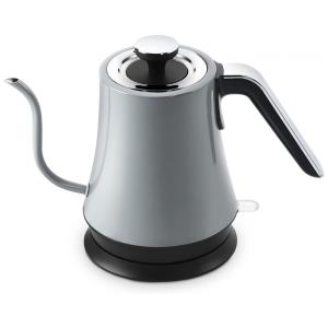 Chaleira Elétrica 1L com Desligamento Automático e Proteção de Fervura, 110V 1000W, Podxco, Cinza