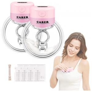 Bomba Tira Leite Dupla Portátil com 4 Modos e 9 Níveis, PADRAM, Rosa