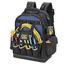 Mochila de Ferramentas Organizadora com 38 Compartimentos, CUSTOM LEATHERCRAFT PB1133, Preto