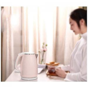 Chaleira Elétrica 1.8L, com Controle de Temperatura e Aço Inoxidável, 1800W, 110v, JXX, Rosa
