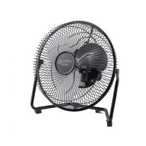 Ventilador de Mesa/Piso Comfort Zone Cradle Preto 23 cm 3 Velocidades, Inclinável 180°, Metal, CZHV9B, 110V
