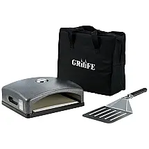 Forno de Pizza Portátil para Churrasqueira com Espátula e Bolsa de Transporte, GRILIFE GL4035LD, Cinza