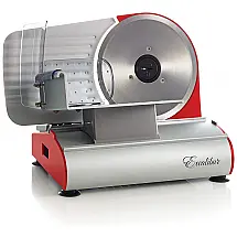 Fatiador de Frios Elétrico, Lâmina de Aço Inoxidável, 200W, 110v, EXCALIBUR EHSP75R, Vermelho