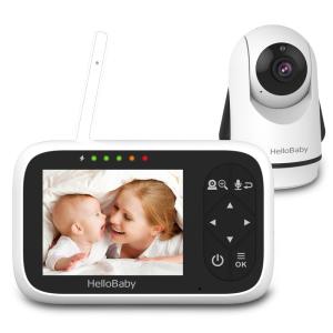 Babá Eletrônica Câmera, Áudio, Zoom Panorâmico, Visão Noturna, sem WiFi, HelloBaby, Branca