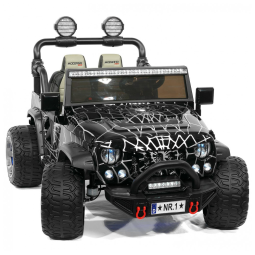 Caminhão de Passeio Infantil Trail Explorer 2 Lugares com Controle Remoto para Pais - Banco de Couro, Bluetooth e Luzes LED - Moderno Kids
