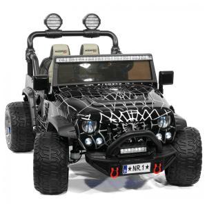 Caminhão de Passeio Infantil Trail Explorer 2 Lugares com Controle Remoto para Pais - Banco de Couro, Bluetooth e Luzes LED - Moderno Kids