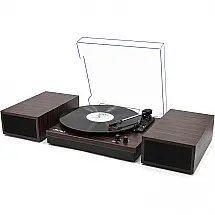 Vitrola Toca Discos Retrô com 3 Velocidades, Bluetooth e Desligamentro Automático, 110V, LPNO.1, LPSC 008, Preto
