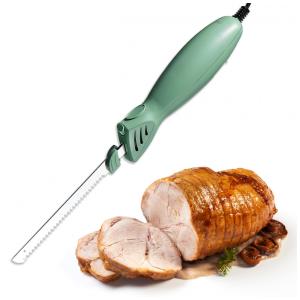 Facas Elétricas COOK WITH COLOR 100W, Duas Lâminas para Corte Versátil, Precisão e Conveniência para Sua Cozinha, 5,6 x 5,6 x 43 cm, Verde