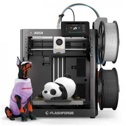 Imprima em 3D com a FLASHFORGE AD5X sem Filamento - Cores Múltiplas, Velocidade Alta de 600mm/s, Precisão, Calibração Automática