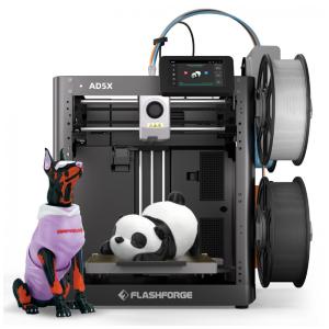 Imprima em 3D com a FLASHFORGE AD5X sem Filamento - Cores Múltiplas, Velocidade Alta de 600mm/s, Precisão, Calibração Automática