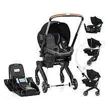 Cadeirinha Evenflo Shyft DualRide Cinza Sistema de Viagem 2-em-1 com Carrinho 1,4 a 13,6 kg