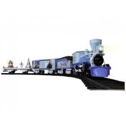 Disneys Frozen Conjunto de Trem Trenzinho Elétrico 24 Trilhos e Controle Remoto, LIONEL 711940, Azul