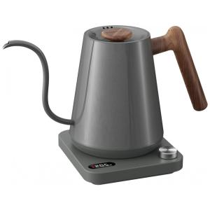 Chaleira Elétrica Kitchen Boss 1L em Aço Inoxidável com Controle de Temperatura, 110v, KITCHENBOSS, Prateado