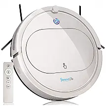 Aspirador de Pó Robô com Controle Remoto, 110V, SereneLife, Branco
