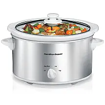 Panela Elétrica 3.7 L com 4 Configurações, Aço Inoxidável, 110V 340W, HAMILTON BEACH 33140V