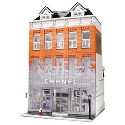 Kit de Construção Shopping Crystal Palace com 3804 Peças para 14 Anos ou mais, GENERAL JIMS Chanel Building Blocks Store, Branco