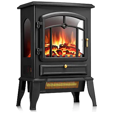 Lareira Elétrica Portátil com Termostato