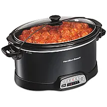 Panela Elétrica de 6.5L Programável com Controle de Temperatura, 340W, 110V, HAMILTON BEACH 33474, Preto