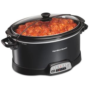 Panela Elétrica de 6.5L Programável com Controle de Temperatura, 340W, 110V, HAMILTON BEACH 33474, Preto