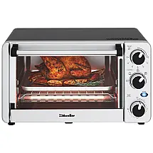 Forno de Convecção Multi FunçãoTorradeira, Desidrata, Coze, Assa, Grelha, MUELLER AUSTRIA MT 175, Prateado