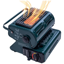 Aquecedor a Gás Duplo Portátil 4600 BTU por Hora, HOTAITAI, Verde