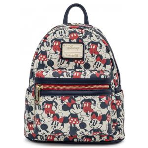 Mochila Escolar Infantil Loungefly Disney Minnie Mouse para Crianças a Partir de 3 Anos, Preta