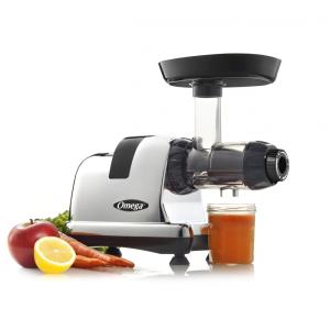 Espremedor Elétrico para Sucos com 2 Estágios de Extração, 200W, 110v, OMEGA J8006HDC, Prateado