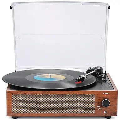 Toca-discos Clássico de Vinil com