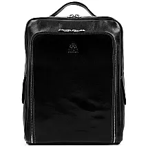 Mochila de Couro Castanho Casual Unissex, TIME RESISTANCE 5190001, Marrom