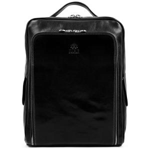 Mochila de Couro Castanho Casual Unissex, TIME RESISTANCE 5190001, Marrom