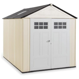 Galpão Externo Resistente para Jardim, Quintal e Piscina, Rubbermaid, Bege