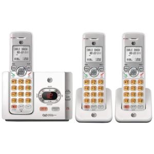EL52315 Telefone sem Fio com Sistema de Atendimento Digital, 3 Unidades, ATT LYSB01LAUS1V8 ELECTRNCS, Branco