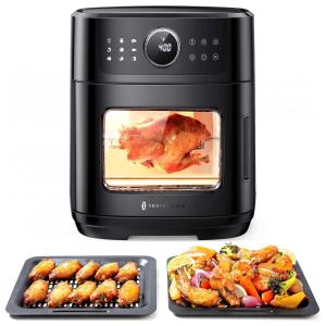 TaoTronics Fritadeira Elétrica AirFryer 9 em 1 com Painel Digital, 1700W, 110V, Preta