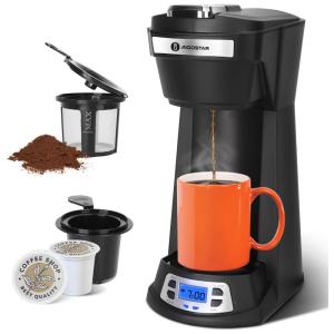 Máquina de Café Programável Tanque de 10 Xícaras com Filtro Permanente 800W, 110v, AIGOSTAR, Preto