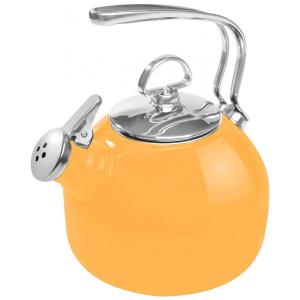 Chaleira de Chá 1.8L em Aço Inoxidável com Apito, Amarela, CHANTAL 37 18S MY, Amarelo