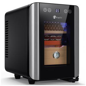 Umidor para Charutos Elétrico 8L até 80 Charutos, com Controle de Temperatura, Prateleiras em Madeira de Cedro Espanhol e Higrômetro, 110V