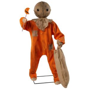 Espantalho Sombrio Animatrônico com Movimentos e Sons para Decoração de Halloween