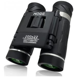 Binóculos 200x22 À prova d, Visão 914 Metros, MAXVITAVELA, Preto
