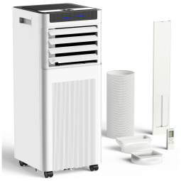Ar-condicionado Portátil AIDIAM 10000 BTU, potente, ideal para ambientes de até 42m², 3 em 1 com Modos de Refrigeração, Desumidificador