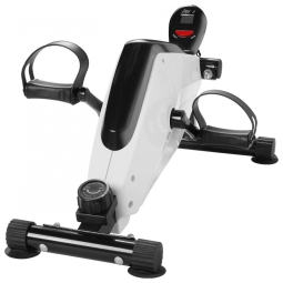 Mini Bicicleta Ergométrica Ideal Para Idosos e Treino de Braço, Perna com Painel Digital e 8 Níveis de Resistência, ANCONATS, Branco