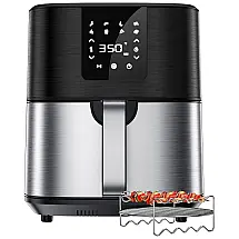 Fritadeira Elétrica AirFryer 7L com 8 Predefinições e Painel de Controle Digital, 1500W, 110v, KITCOOK 7502 UP, Preto