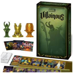 Jogo de Tabuleiro de Estratégia Ravensburger Marvel Villainous Mischief Malice para 2 ou 3 Jogadores - Expansão dos Vilões da Marvel