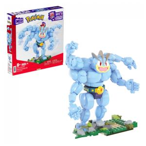 Conjunto de Blocos de Montar MEGA Pokémon Machamp com 401 Peças Articulado com Movimento