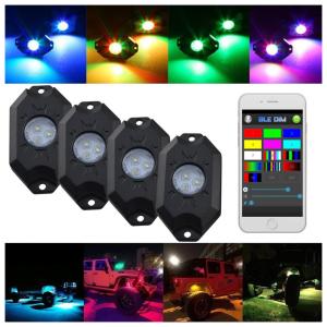 Luz LED Automotiva Decorativa Interna Externa à Prova Dágua Bluetooth Multicolorido