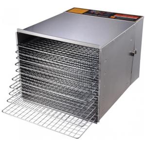 Desidratador de Alimentos Profissional com 10 Bandejas em Aço Inoxidável, 110V 1200W, ZeHuoGe