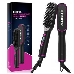 Escova Alisadora Seca e Modela com 5 Níveis de Temperatura, 110v, EDIFER R DLB800, Preto