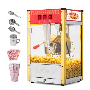 Pipoqueira Elétrica Faz até 7,2 kg de Pipoca com Panela de 226g, Colher de Aço Inoxidável, Colher de Óleo e 3 Copos de Pipoca, 110V, Bonnlo