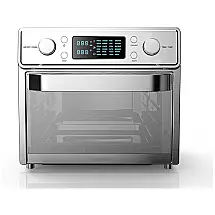 Forno Elétrico de Bancada 26.5L 24 em 1 Multifunções com Painel Digital em Aço Inoxidável, 1700W, ., 110v, LEIKO, Prateado