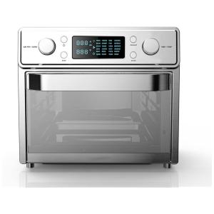 Forno Elétrico de Bancada 26.5L 24 em 1 Multifunções com Painel Digital em Aço Inoxidável, 1700W, ., 110v, LEIKO, Prateado