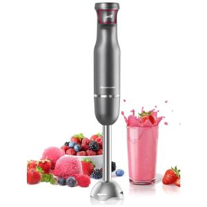 Mixer 3 em 1 com 3 Velocidades e Acessórios, 500W, 110v, HOMELEADER, Cinza